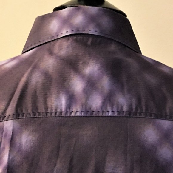 BUGATCHI Spread Collar Cotton Button Front Shirt - Picture 5 of 16